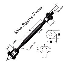 Ships Rigging Screws