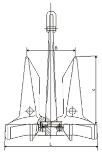 High Holding Anchor - Front View